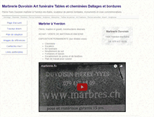 Tablet Screenshot of marbres.ch